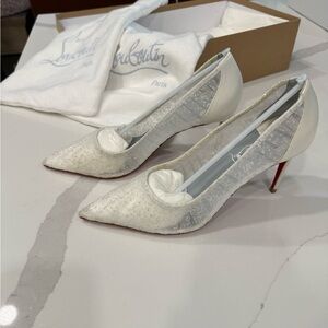 Christian Louboutin Kate Draperia - Bridal Wedding Shoes 37.5